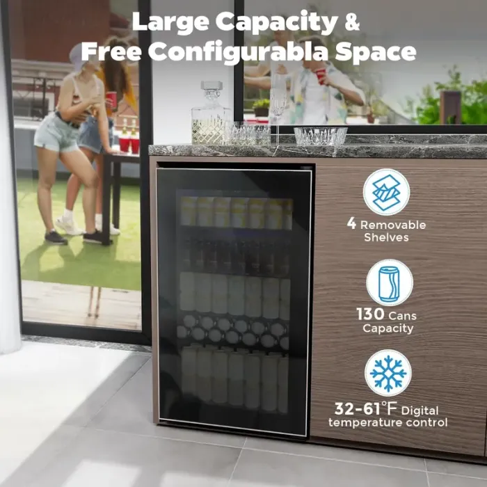 Glacier Home Premium 91 L drinks fridge with digital touch control — image 2